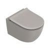 Catalano SFERA 50 cm miska podwieszana z deską wolnoopadającą i mocowaniem  Tortora Satinato Silentech® UP-FIX 0511700032+0551250032+9056160000